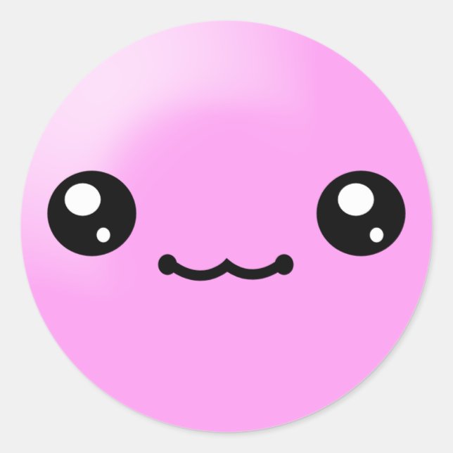 Adesivo Kawaii Sugar Pontos Goma de Bolha Goma de Rosto Fe (Frente)