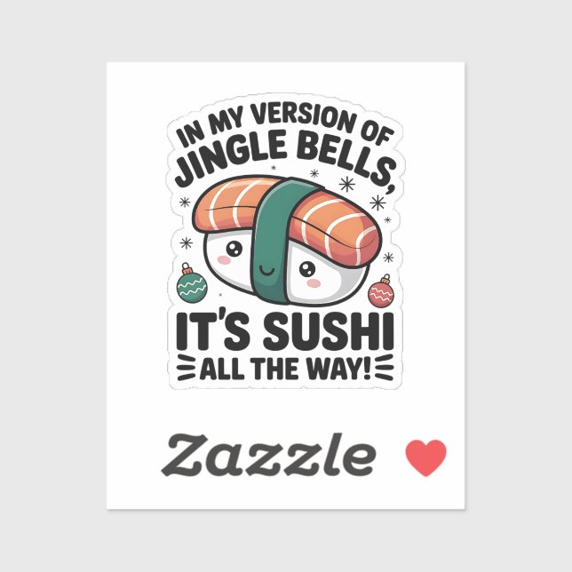 Adesivo Kawaii Sushi all the Way  (Folha)