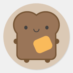 Adesivo Kawaii Toast