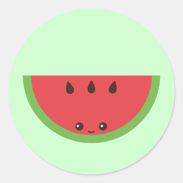 Adesivo Kawaii Watermelon (Frente)