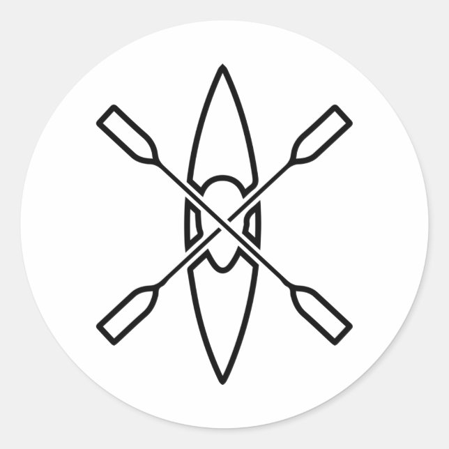 Adesivo KAYAK PADDLES Kayaking Outfit Canoeiro Gear Kayake (Frente)