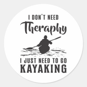 Adesivo Kayaking Canoe Kayak Canoagem Terapia Presente Ide
