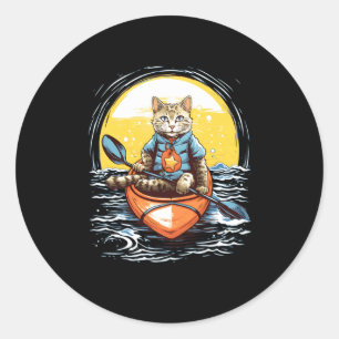 Adesivo Kayaking Cat Kayaker Canoagem Kayak Canoagem Paddl