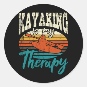Adesivo Kayaking É Minha Terapia Engraçada Kayaking Kaya