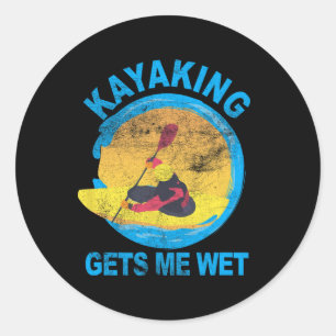 Adesivo Kayaking Me Faz Divertir No Dia Das Bruxas Molhado