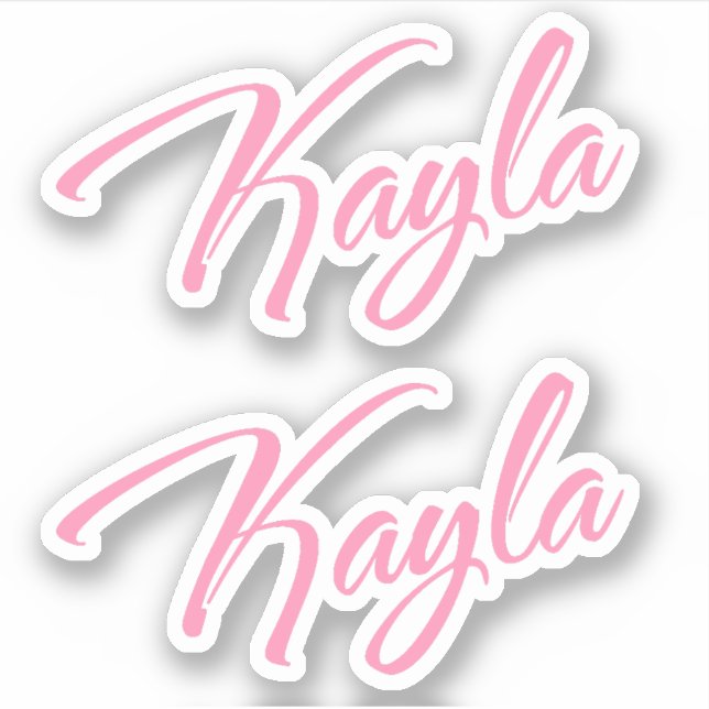 Adesivo Kayla Decorative Name (Nome decorativo do Kayla) n (Frente)