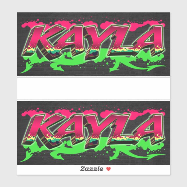Adesivo Kayla Vorname Name Graffiti Aufkleber Sticker (Folha)