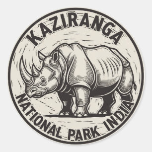 Adesivo Kaziranga National Park Assam India Viagem