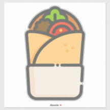 Kebab Sticker – Fun Street‑Food Illustration