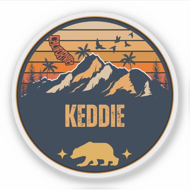 Adesivo Keddie, Califórnia (Frente)
