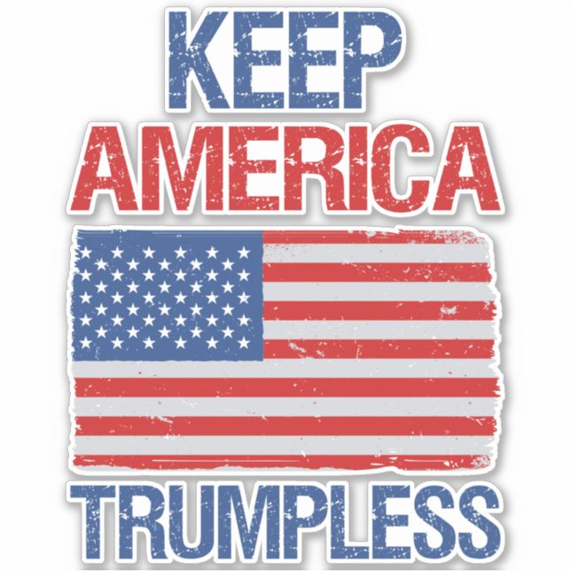 Adesivo Keep America Trumpless III (Frente)