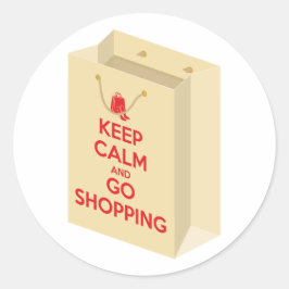 Adesivo Keep Calm and Go Shopping (bag1)