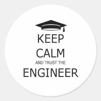Adesivo Keep calm and trust the engineer