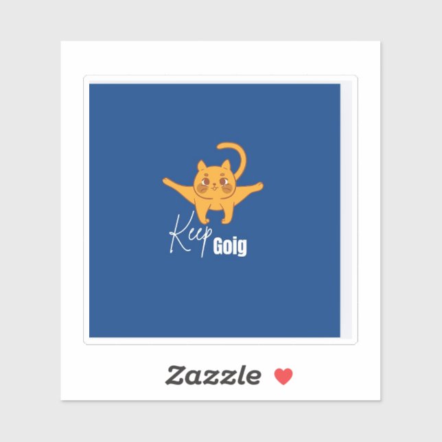 Adesivo Keep going  (Folha)