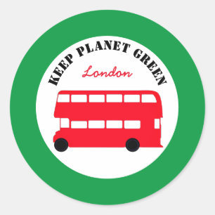 Adesivo Keep Planet Green/London Transport (Reino Unido)
