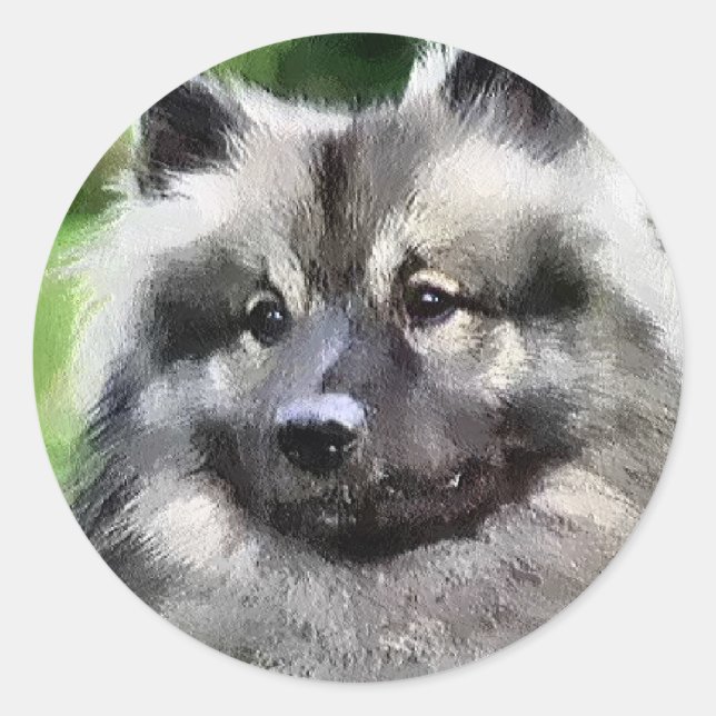 Adesivo Keeshond Art Gifts (Frente)