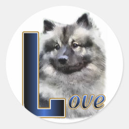 Adesivo Keeshond Art Gifts