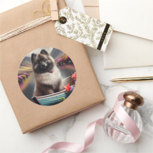 Adesivo Keeshond em um remo: Uma aventura cêntrica