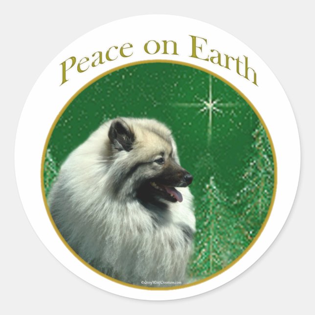 Adesivo Keeshond Peace (Frente)