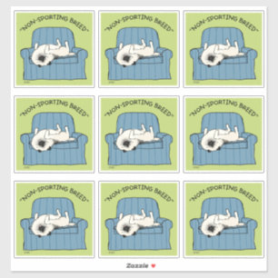 Adesivo Keeshond Raça Não-Desportiva Cachorro de Keesie