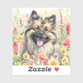 Adesivo Keeshond Watercolor Sticker