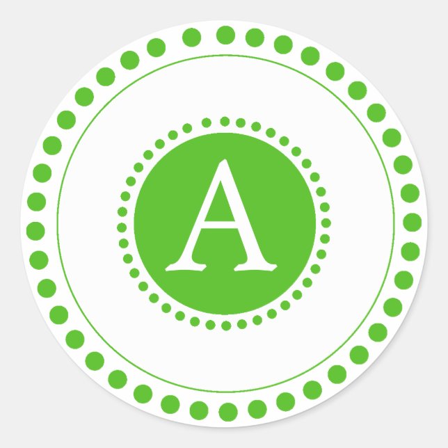 Adesivo Kelly Green - Selos de envelope personalizados (Frente)