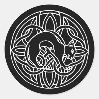 Adesivo Keltisches Tribal Magische Katze