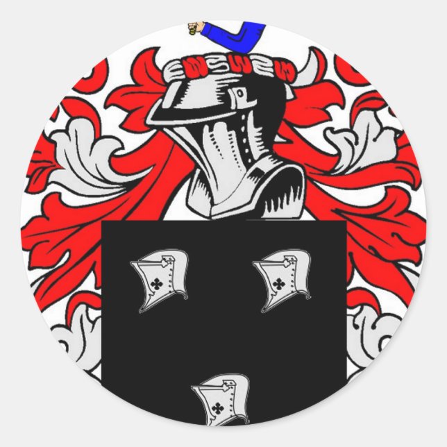 Adesivo Kennedy (Irlandês) Casaco de Armas (Frente)