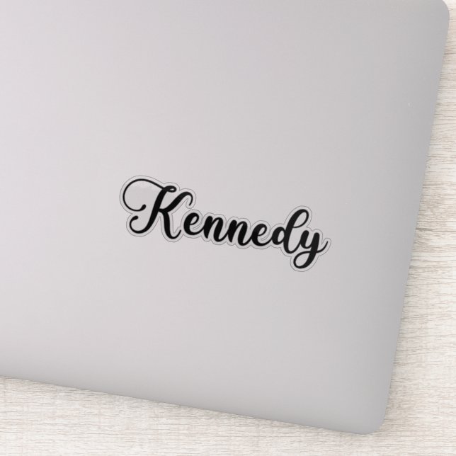 Adesivo Kennedy Name - Caligrafia manuscrita (Detalhe)