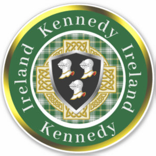 Adesivo Kennedy Shield & Celtic Cross Personalizado