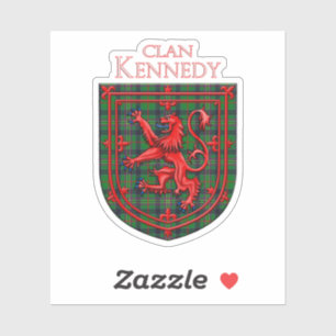 Adesivo Kennedy Tartan Scottish Xadrez Lion Rampant