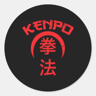 Adesivo Kenpo Karate Design Japonês - Letra Arte Marcial
