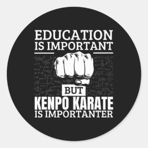 Adesivo Kenpo Karate Education é importante americano engr