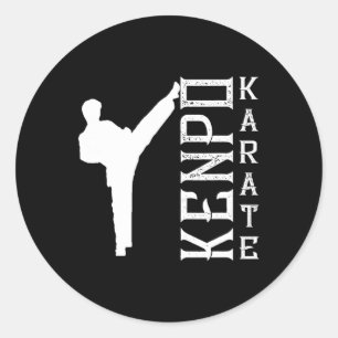 Adesivo Kenpo Karate Japão Defensor Fighter Coach Martial 
