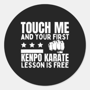 Adesivo Kenpo Karate Lição Para Treinador Livre Engraçado