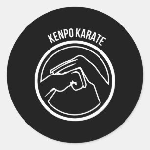 Adesivo Kenpo Karate White Black Mãos Legal Artes Marciais