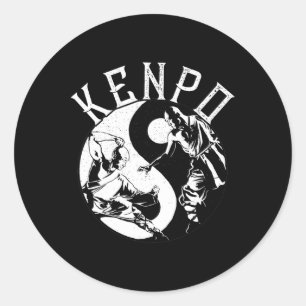 Adesivo Kenpo Yin Yang Martial Arts Japonês Kempo Fighter