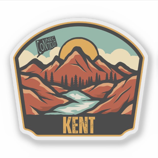 Adesivo Kent, Connecticut (Frente)