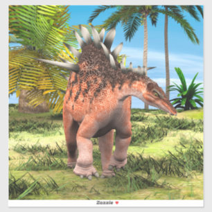 Adesivo Kentrosaurus Dinossauro Selva Arte Pré-Histórica