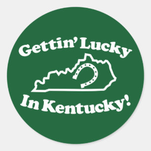 Adesivo Kentucky afortunado