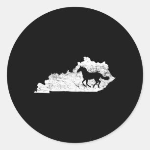 Adesivo Kentucky Map Horse Kentucky