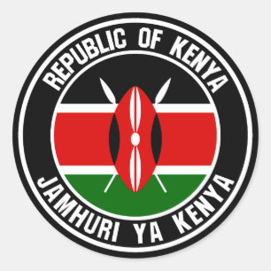 Adesivo Kenya Round Emblem