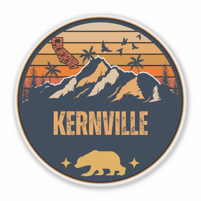 Adesivo Kernville, Califórnia (Frente)