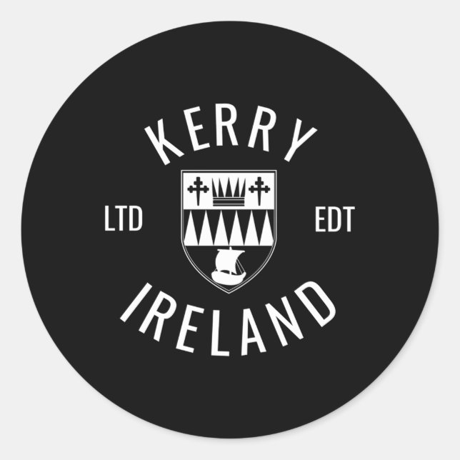 Adesivo Kerry Ireland County Pride Gaelic Football And Hur (Frente)