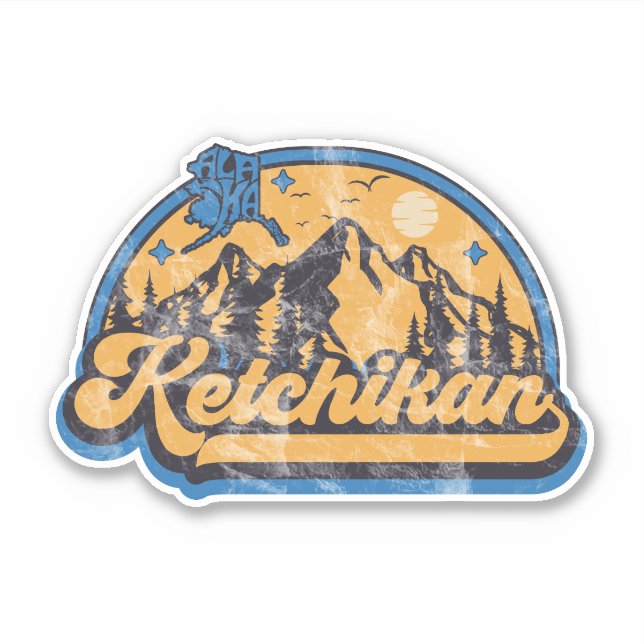 Adesivo Ketchikan, Alasca (Frente)