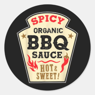 Adesivo Ketchup Byrbeque Hallowe Grill Hot Spicy Molho de