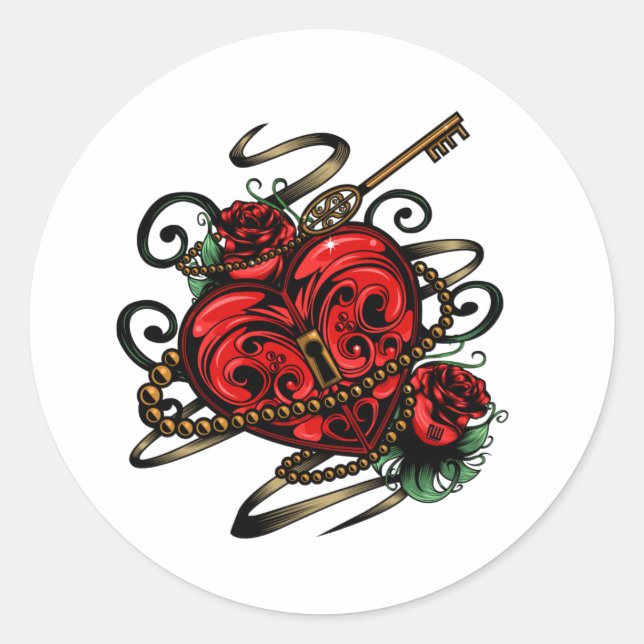 Adesivo Key To My Heart T-Shirt (Frente)