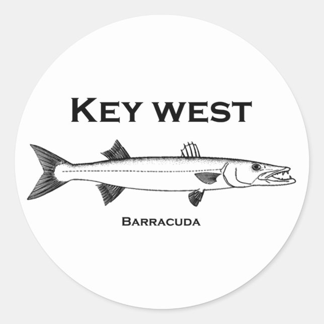 Adesivo Key West Barracuda (Frente)