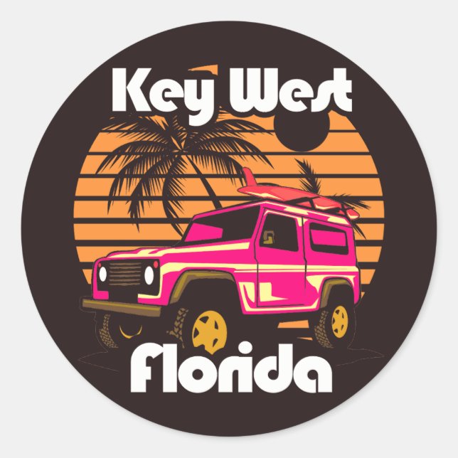 Adesivo Key West Florida (Frente)