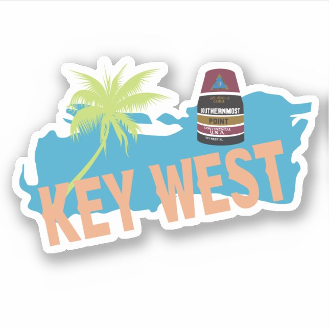 Adesivo Key West Florida (Frente)